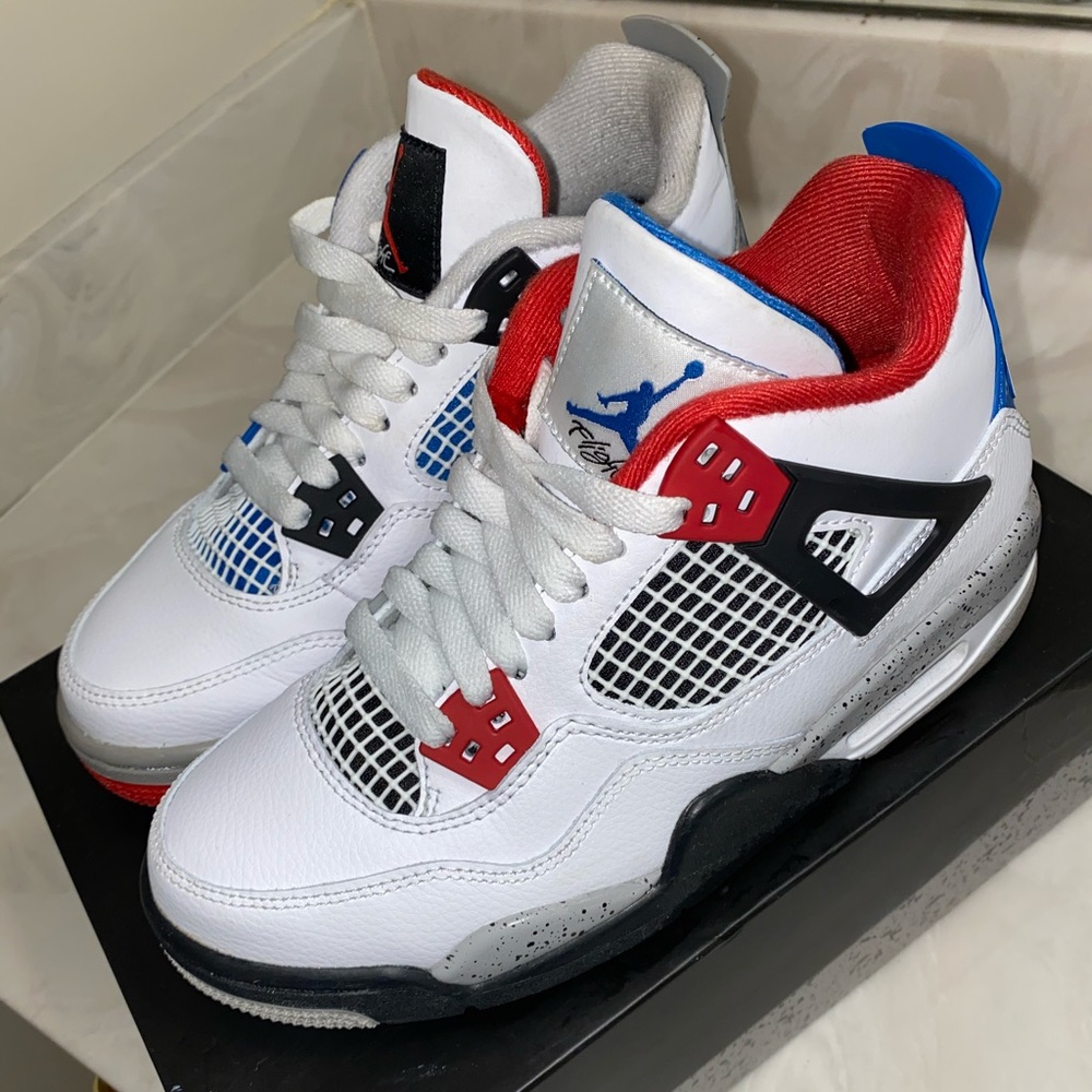 Air Jordan 4 (Gs) ❤️💙